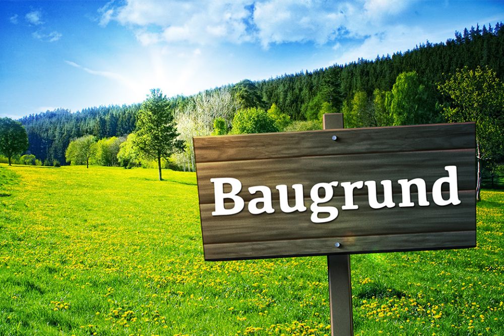 Foto: Schild Baugrund